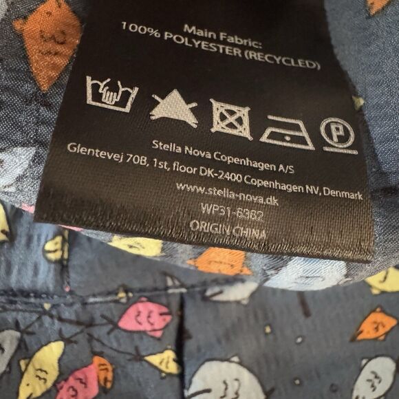 Anthropologie STELLA NOVA Orli Pants Trousers Blue Multicolor Womens EU 40 US 8 - Picture 12 of 15